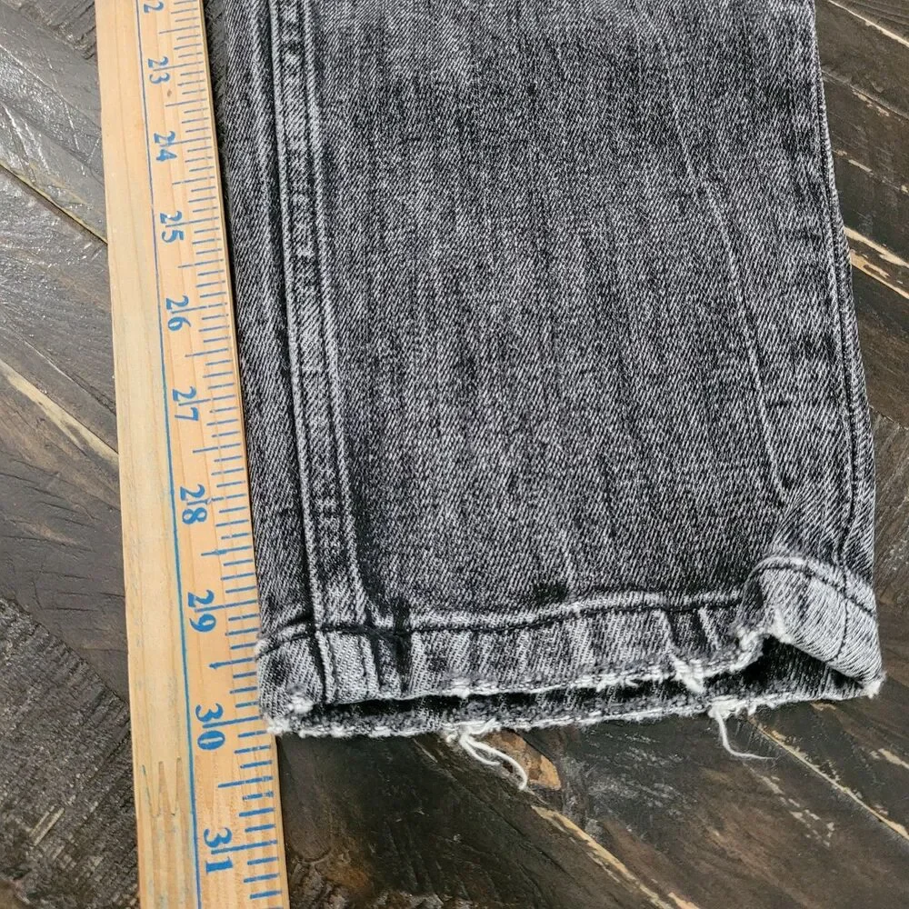Zara Men’s Grey Acid Wash Skinny Jeans US 36 Distressed Slim Fit Streetwear